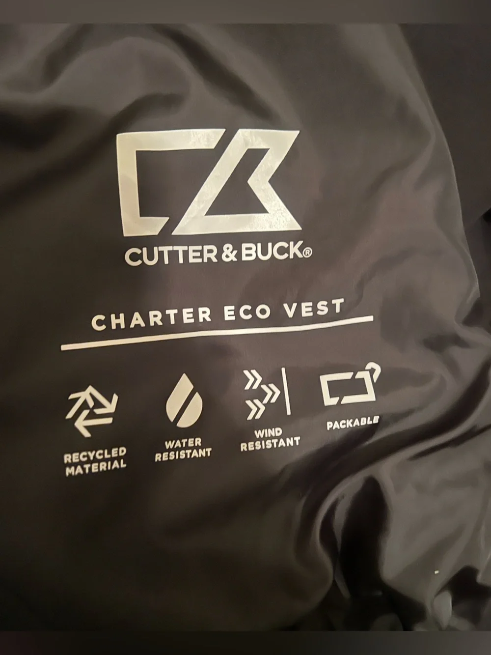 Cutter & Buck Black Tennessee Charter Eco Full Zip Vest Mens XXL “T” Utility